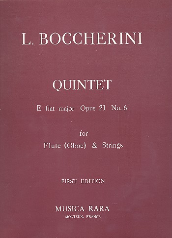 Luigi Boccherini - Quintett Es-dur op. 21/6 - Cover