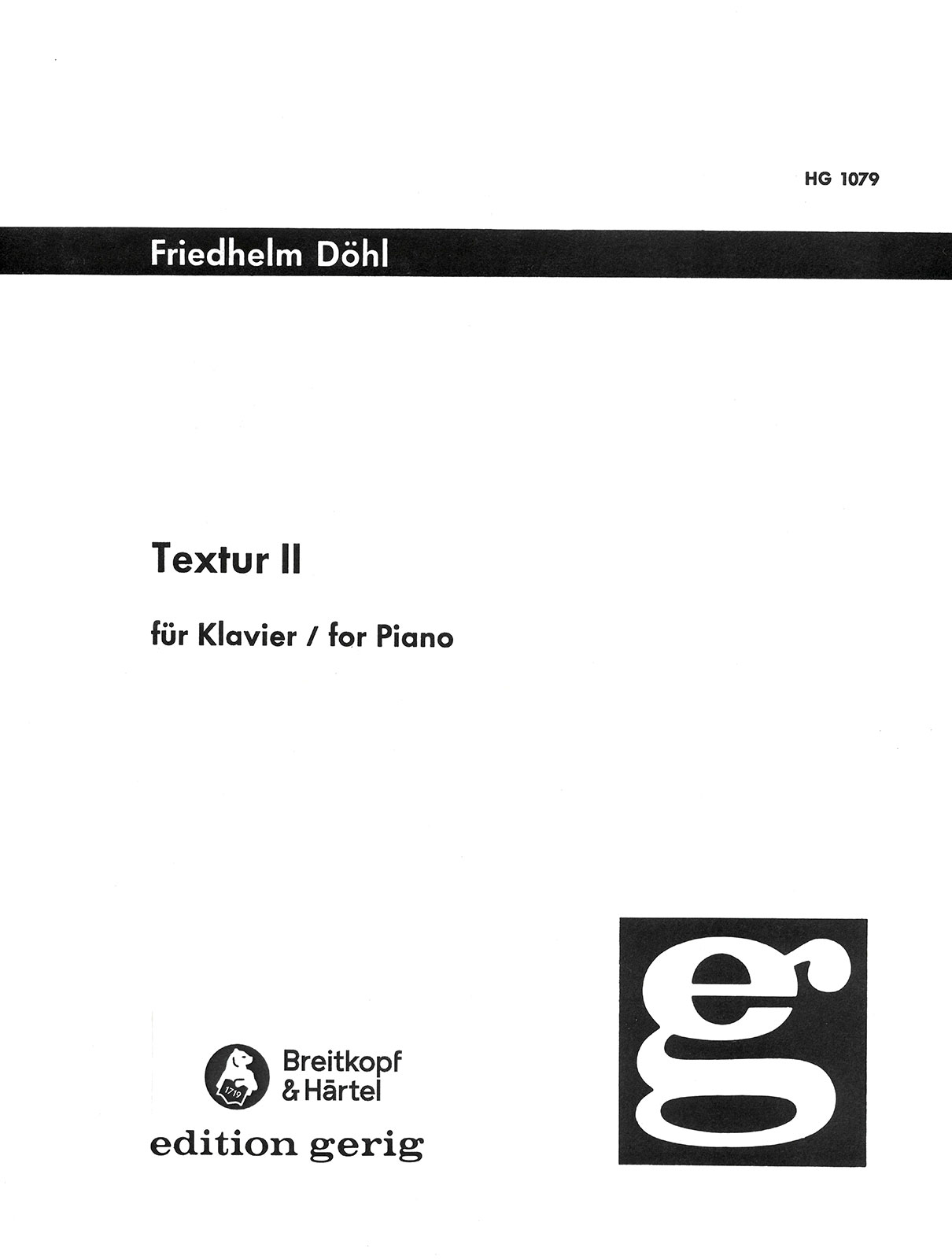 Friedhelm Döhl - Textur II - Cover