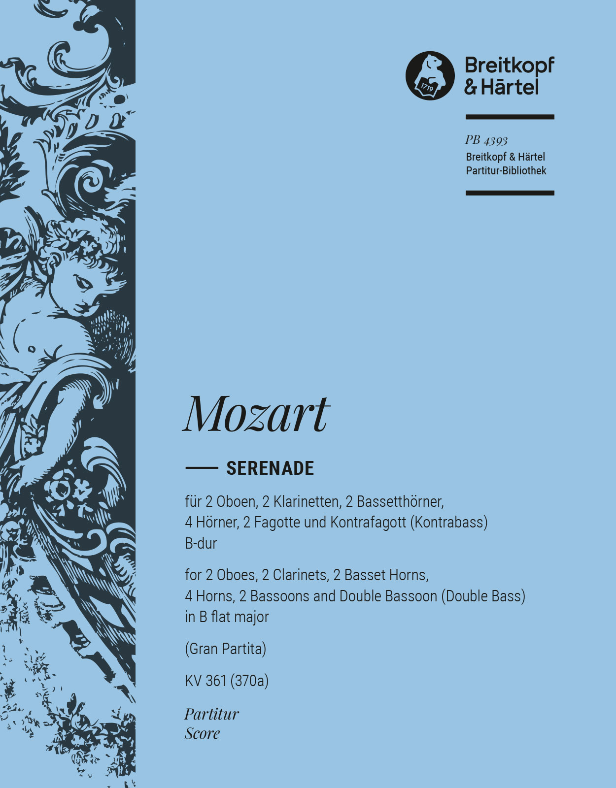 Wolfgang Amadeus Mozart - Serenade in B flat major K. 361 (370a) - Cover