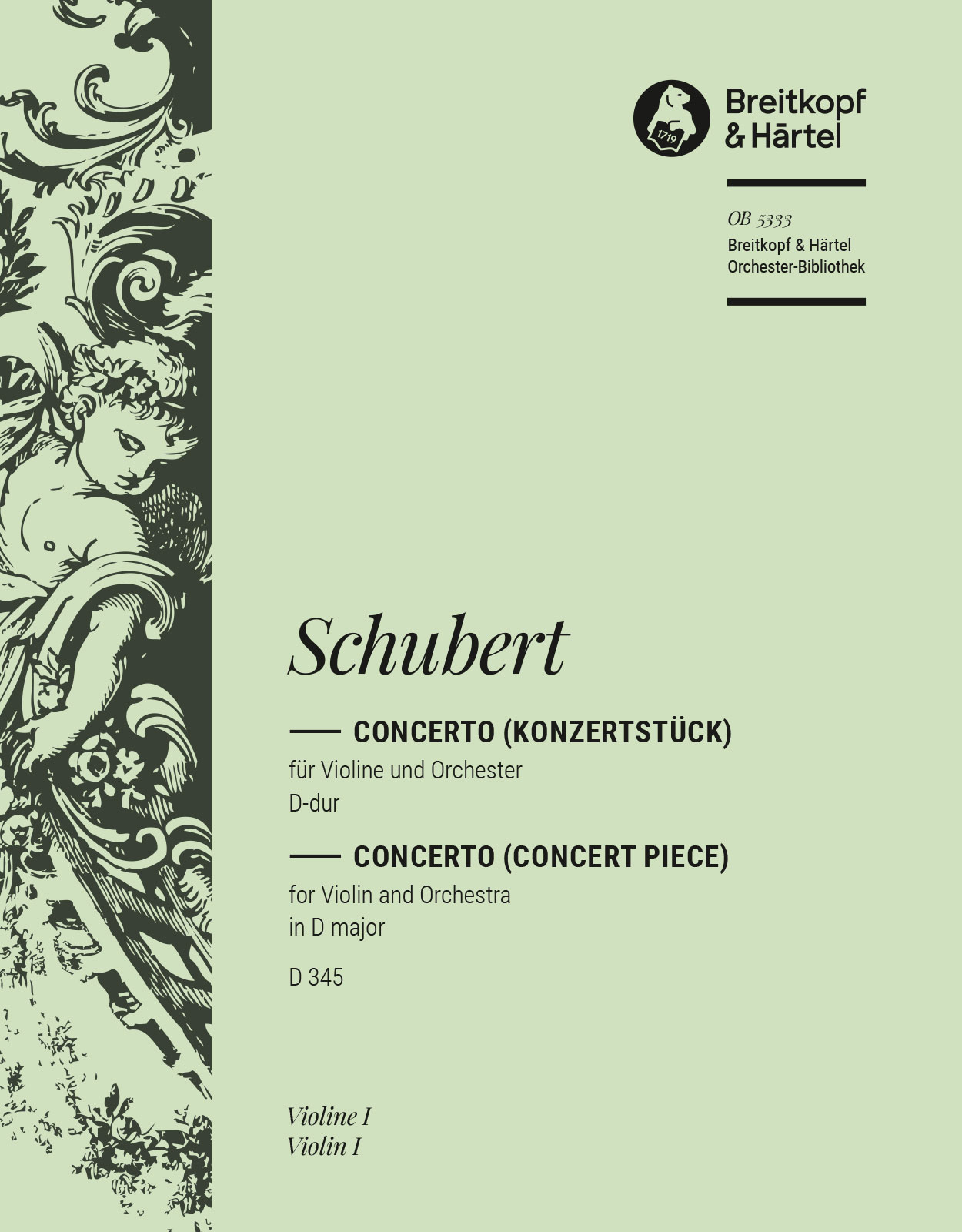 OB 5333-15 - Concerto D-dur D 345 - Cover