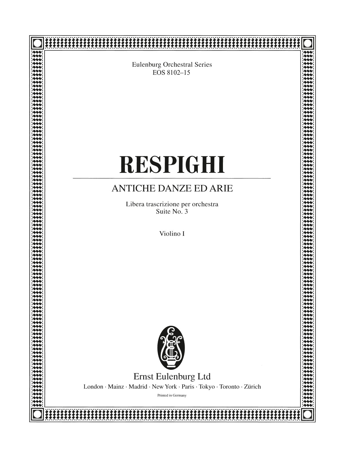 EOS 8102-15 - Antiche Danze ed Arie - Cover