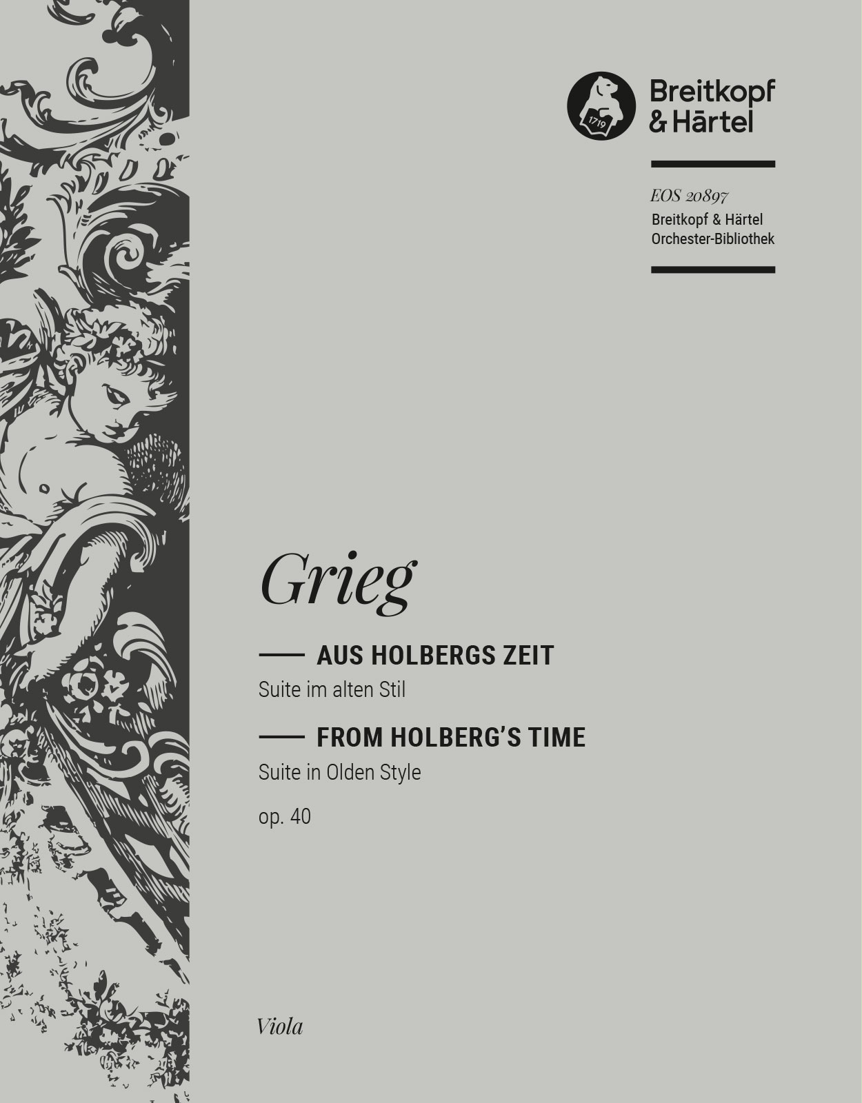 EOS 20897-19 - Aus Holbergs Zeit op. 40 - Cover