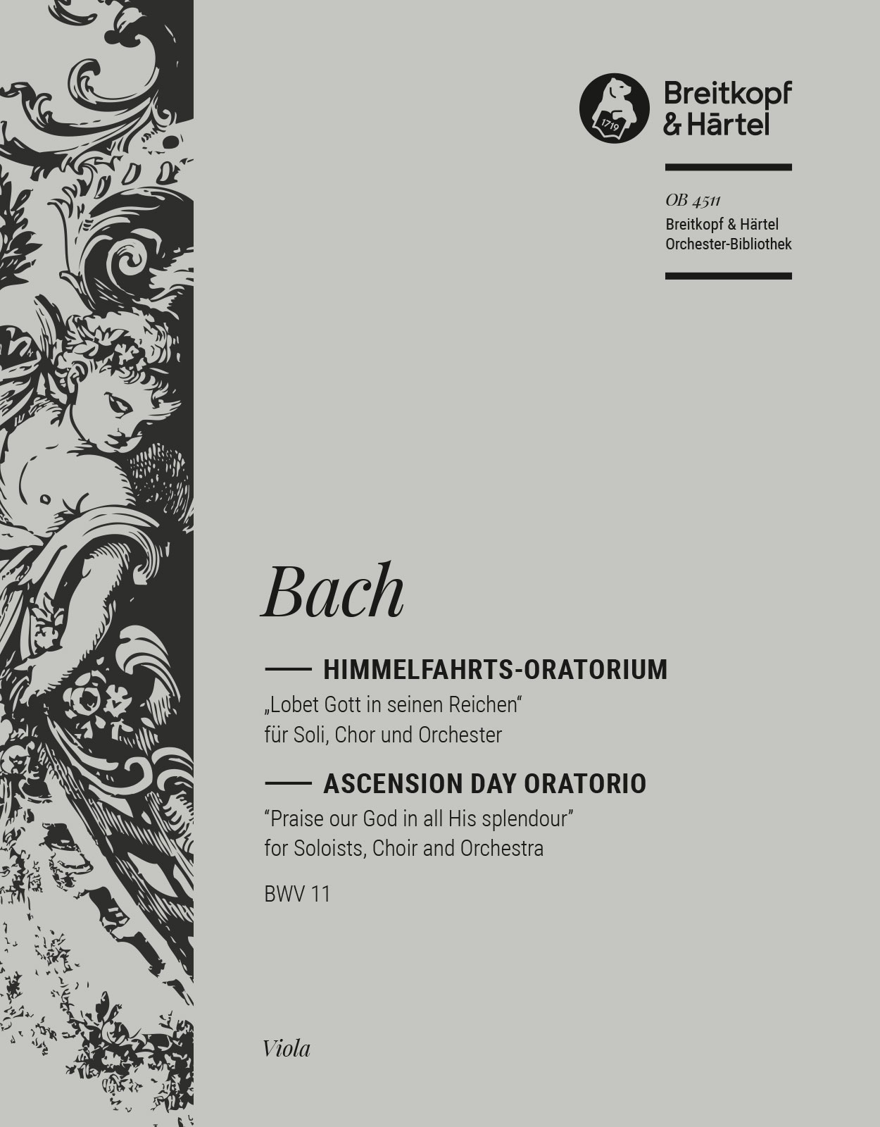 OB 4511-19 - Ascension Day Oratorio BWV 11 - Cover