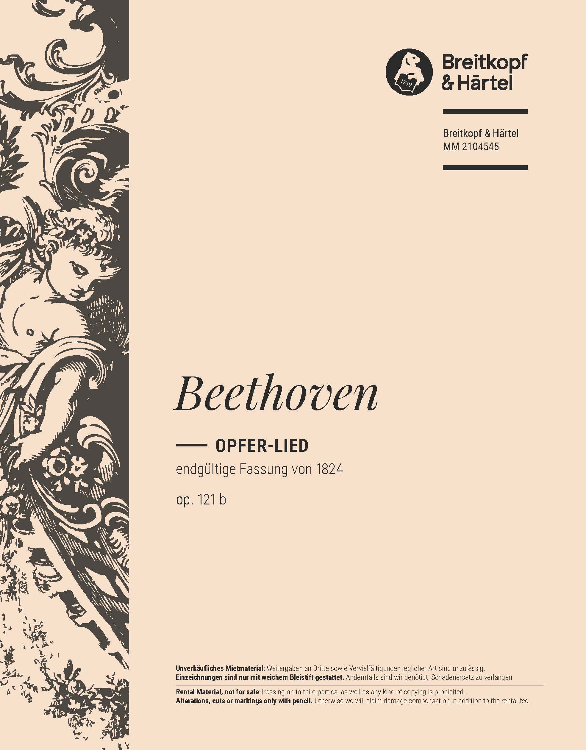 MM 2104545 - Opfer-Lied op. 121 b - Cover