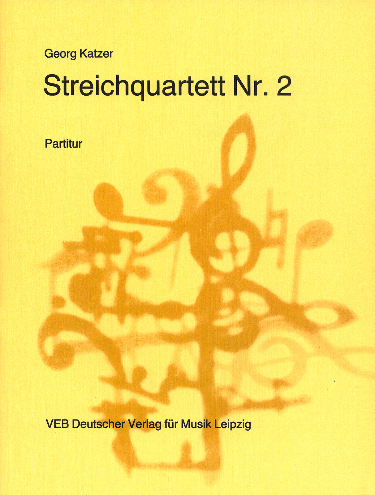 Georg Katzer - Streichquartett Nr. 2 - Cover