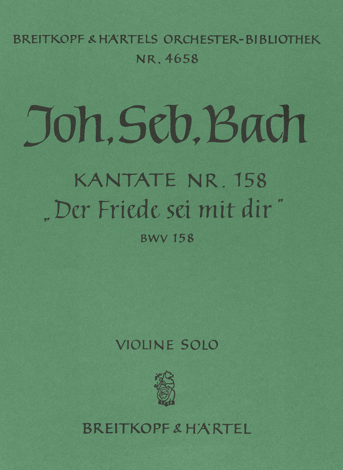 OB 4658-03 - Cantata BWV 158 “Der Friede sei mit dir” - Cover