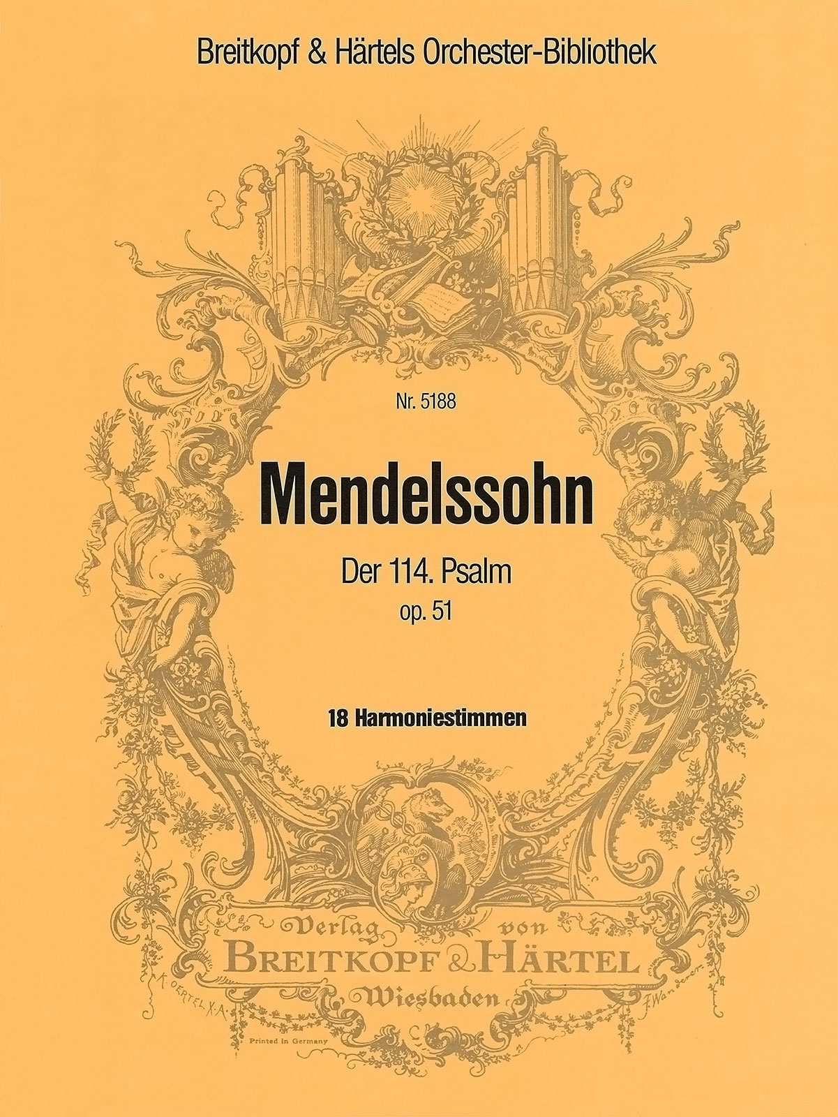 OB 5188-30 - Der 114. Psalm op. 51 MWV A 17 „Da Israel aus Ägypten zog“ - Cover