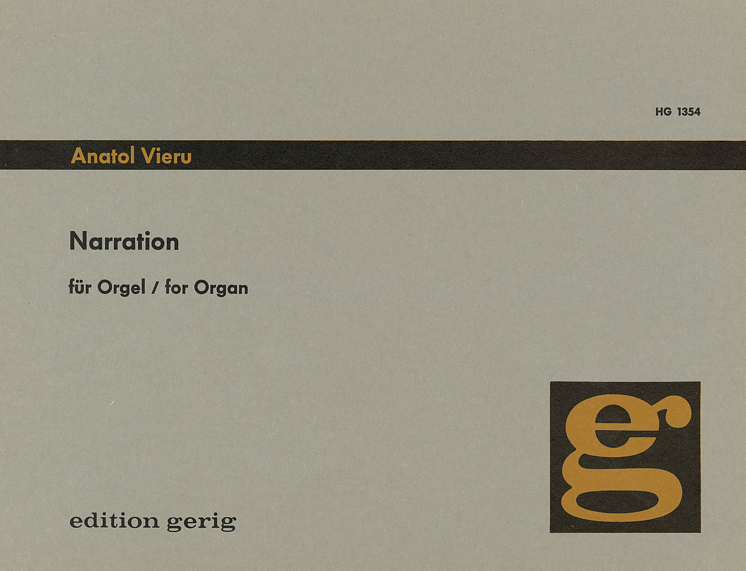 Anatol Vieru - Narration - Cover