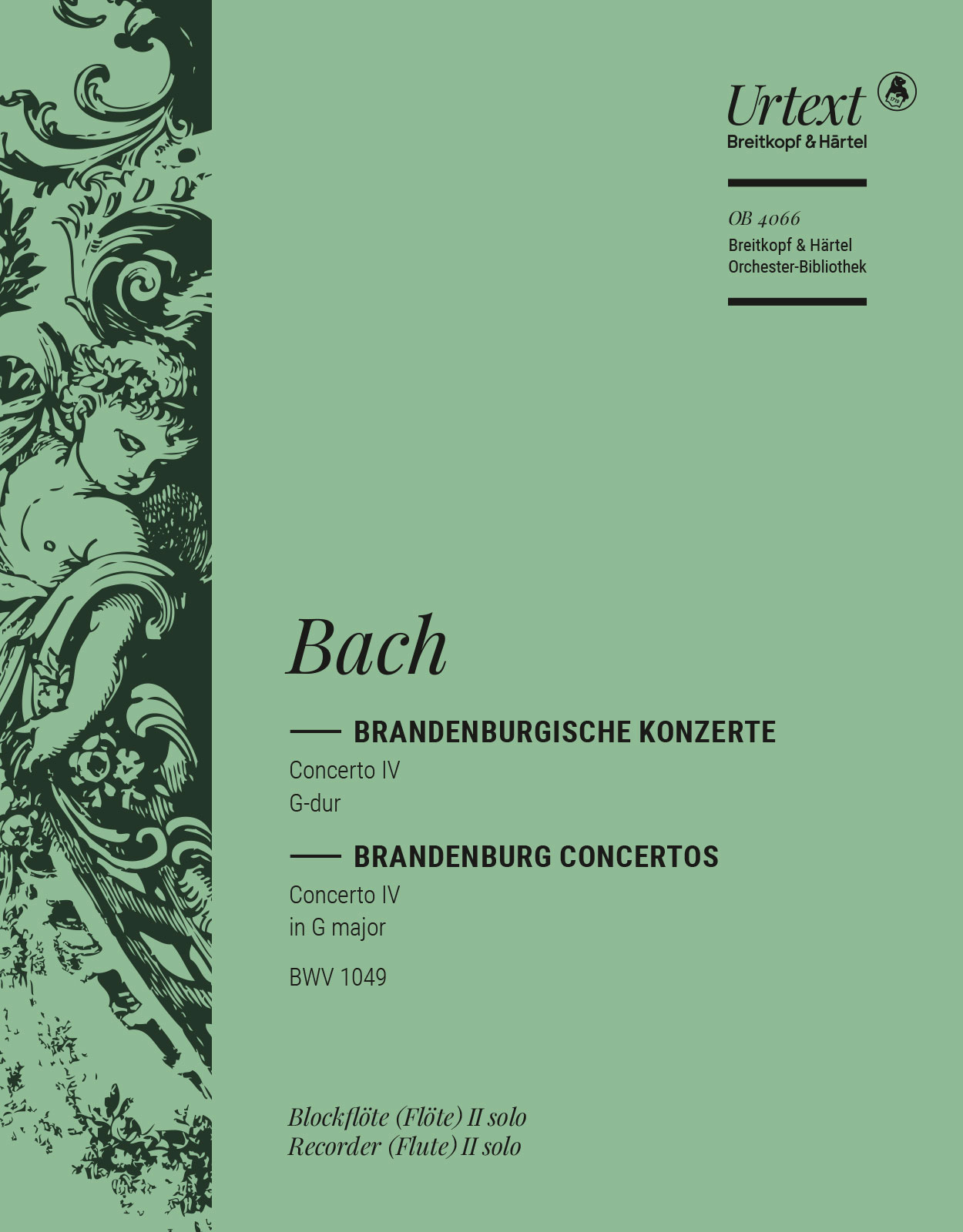 OB 4066-05 - Brandenburg Concerto No. 4 in G major BWV 1049 - Cover