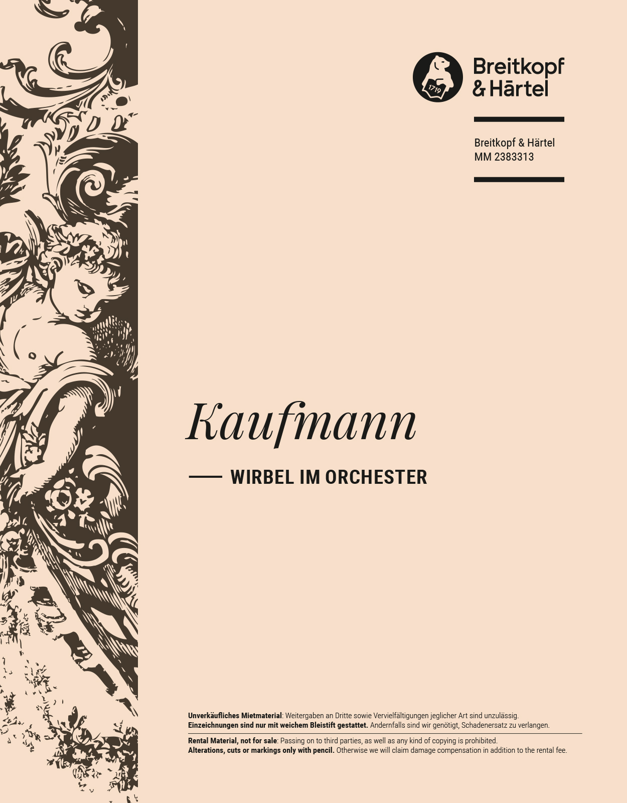 Philipp Matthias Kaufmann - Wirbel im Orchester - Cover