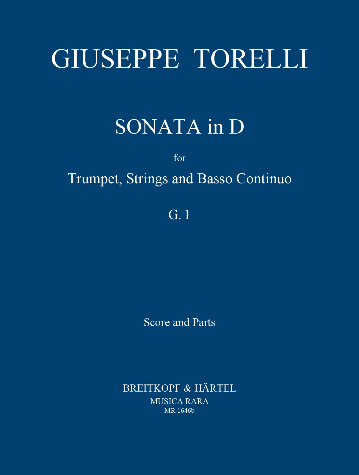 MR 1646b - Sonaten in D - Cover
