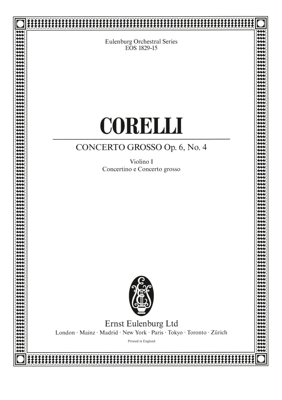 EOS 1829-15 - Concerto grosso D-dur op. 6 Nr. 4 - Cover