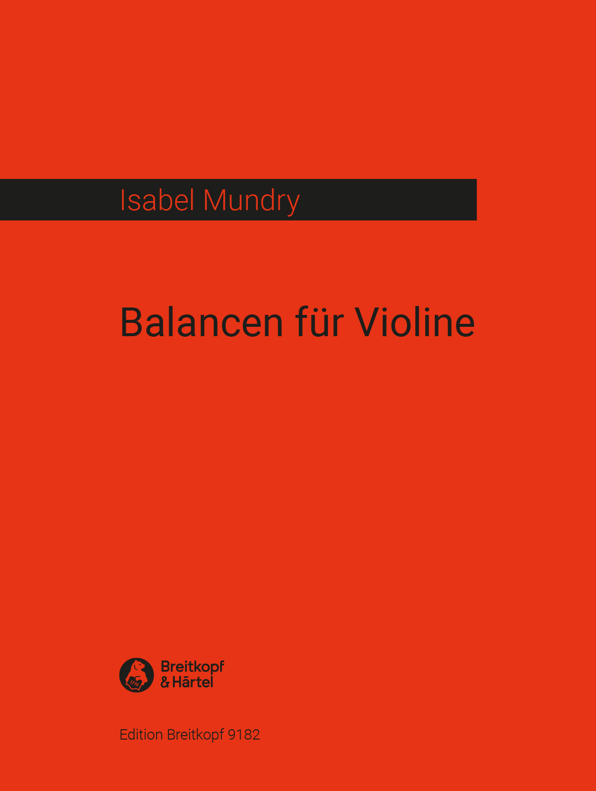 EB 9182D - Balancen für Violine - Cover