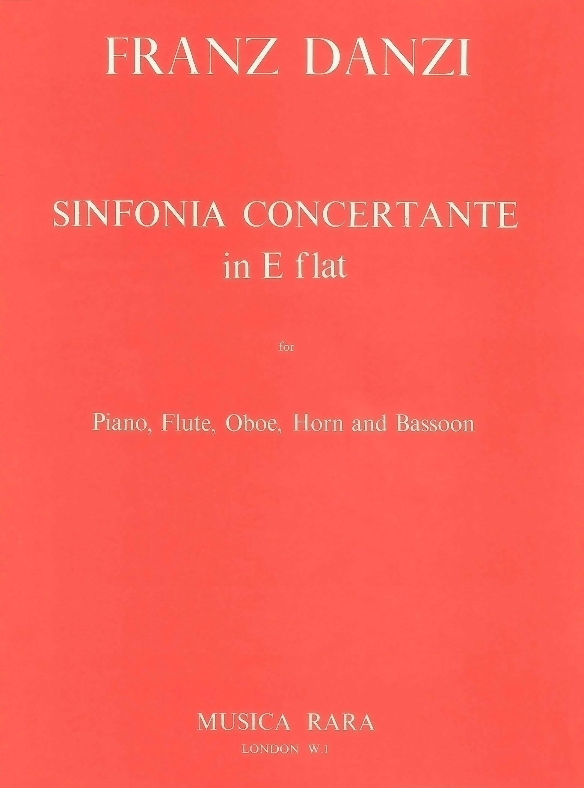 Franz Danzi - Sinfonia Concertante Es-dur - Cover