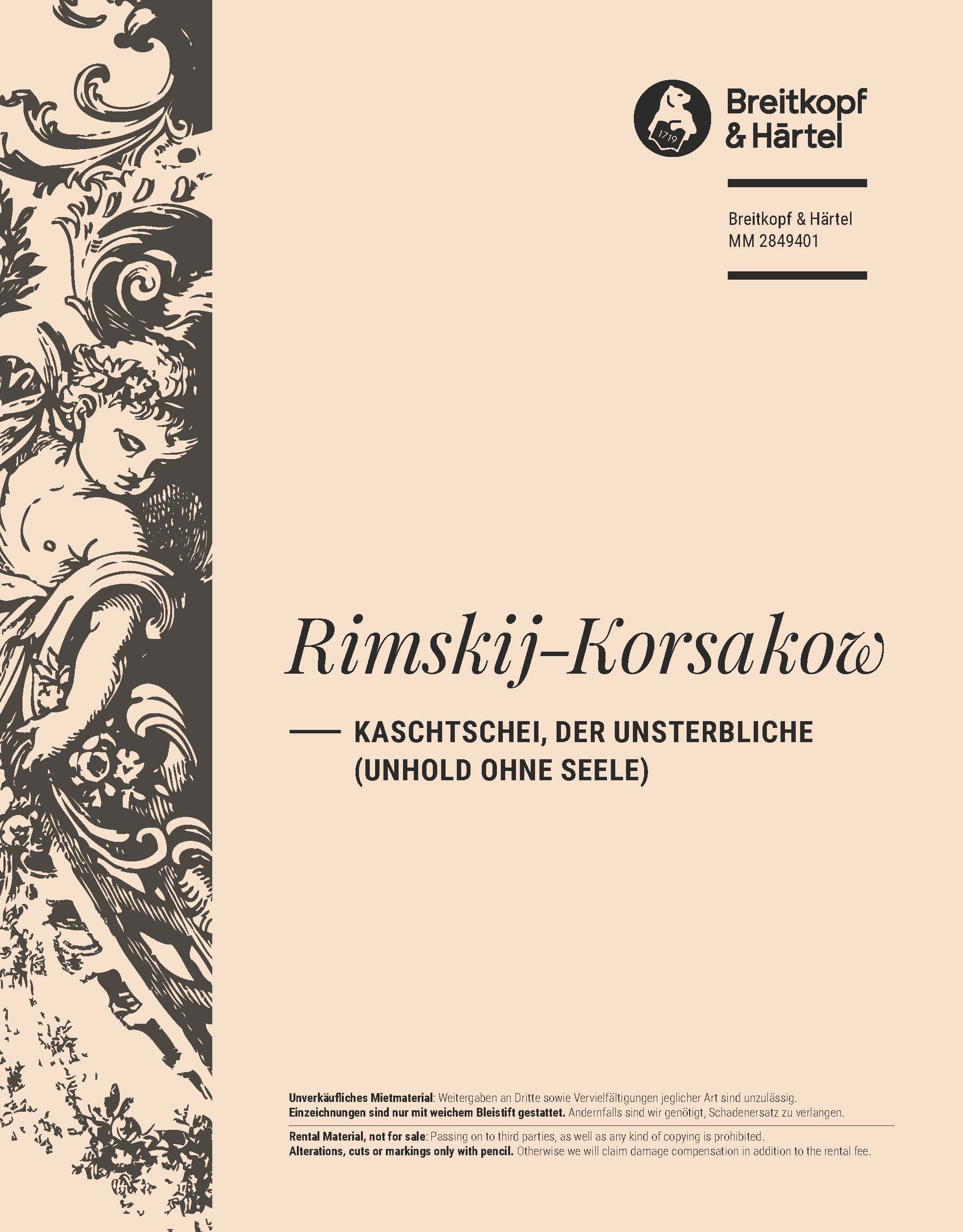 Nikolaj Rimskij-Korsakow - Kaschtschei, der Unsterbliche (Unhold ohne Seele) - Cover