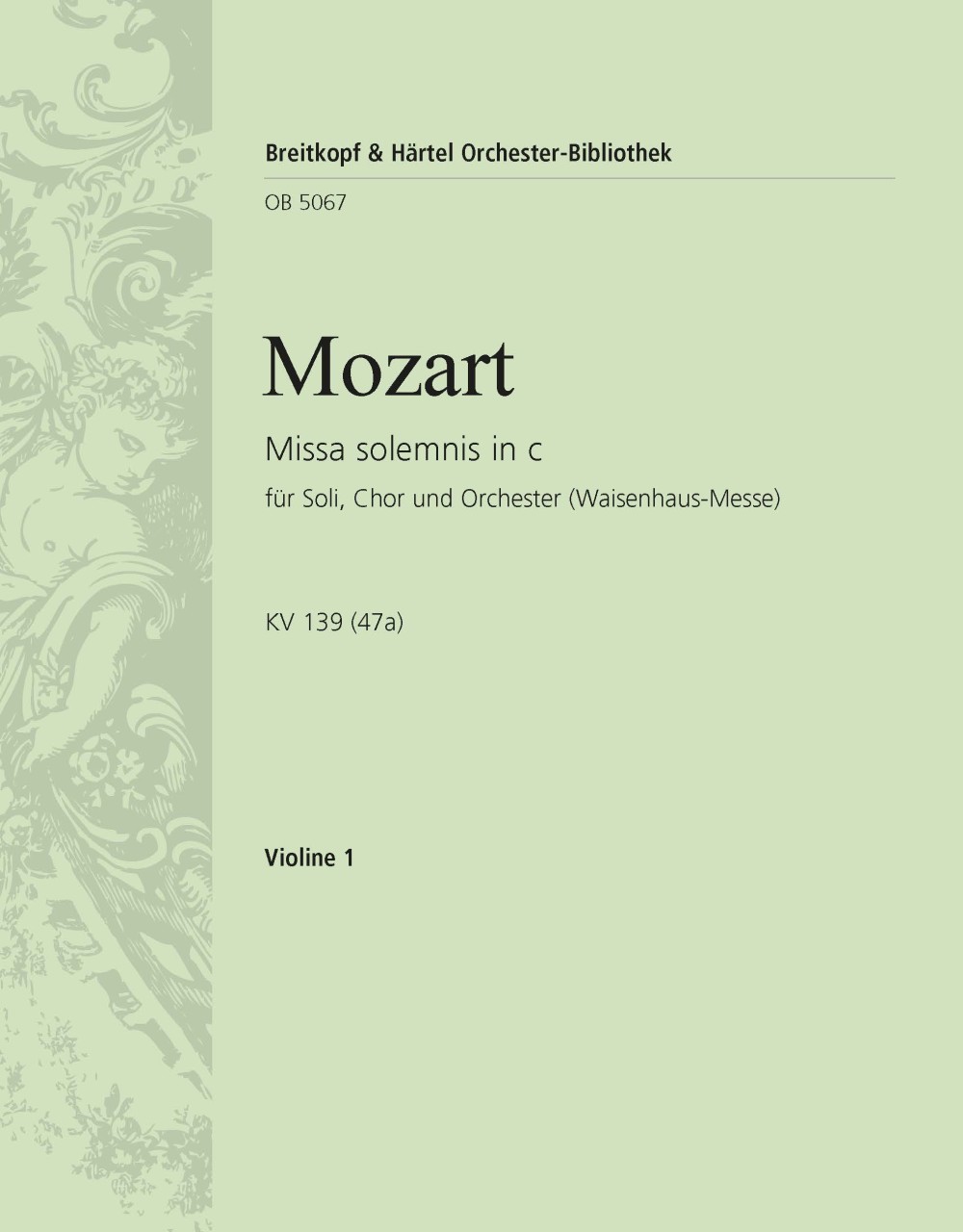 OB 5067-15 - Missa solemnis in c K. 139 (47a) - Cover
