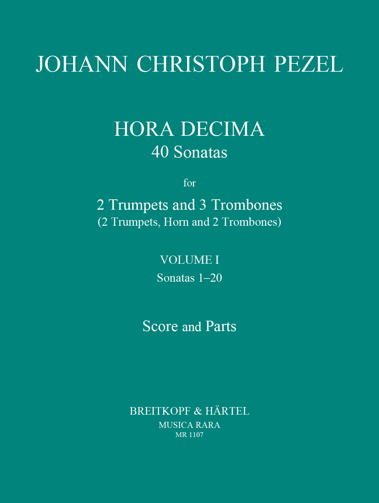 Johann Christoph Pezel - Hora Decima - Cover