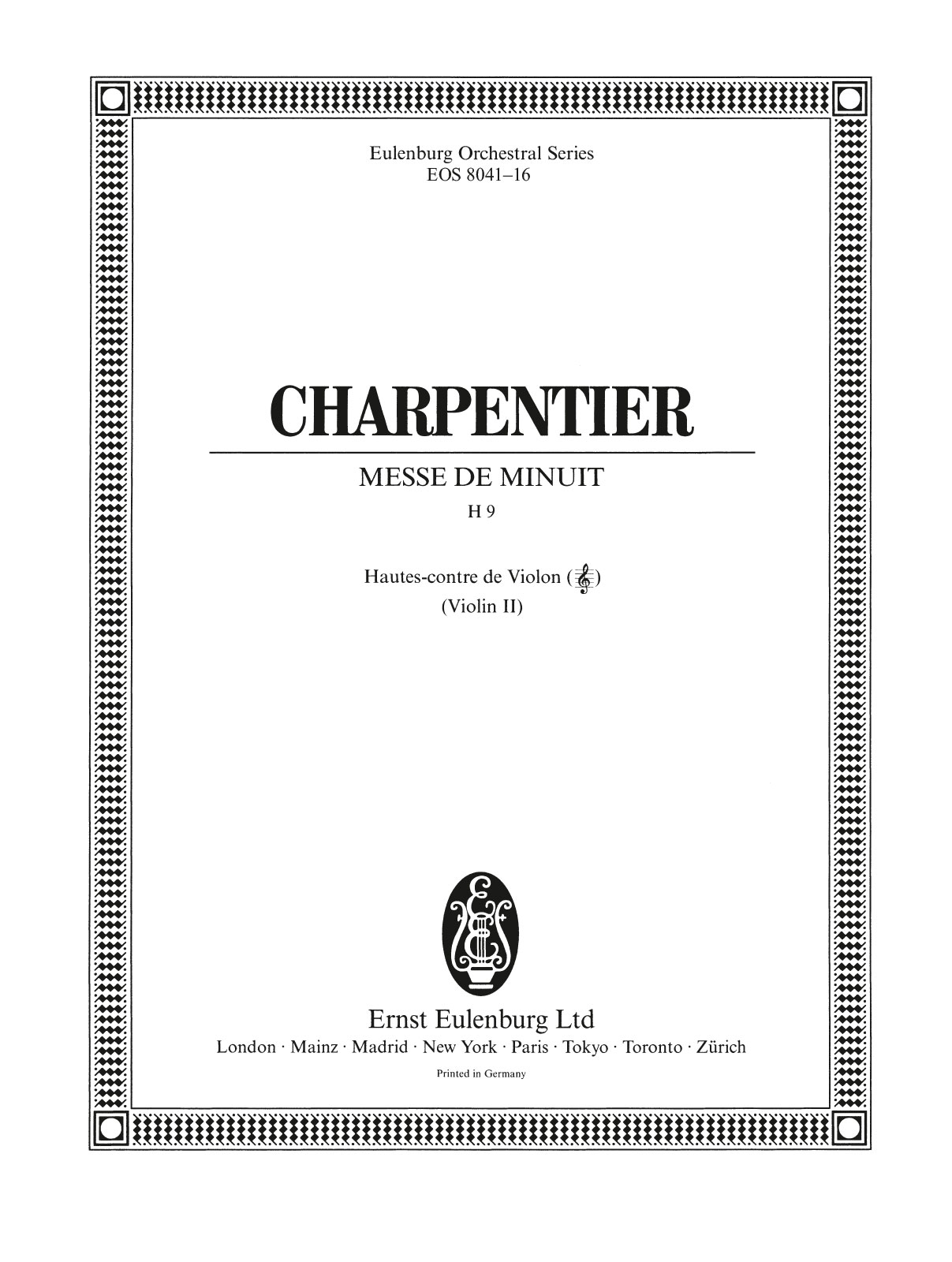 EOS 8041-16 - Messe de Minuit H 9 - Cover