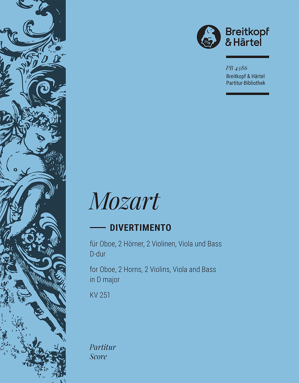 Wolfgang Amadeus Mozart - Divertimento in D major K. 251 - Cover