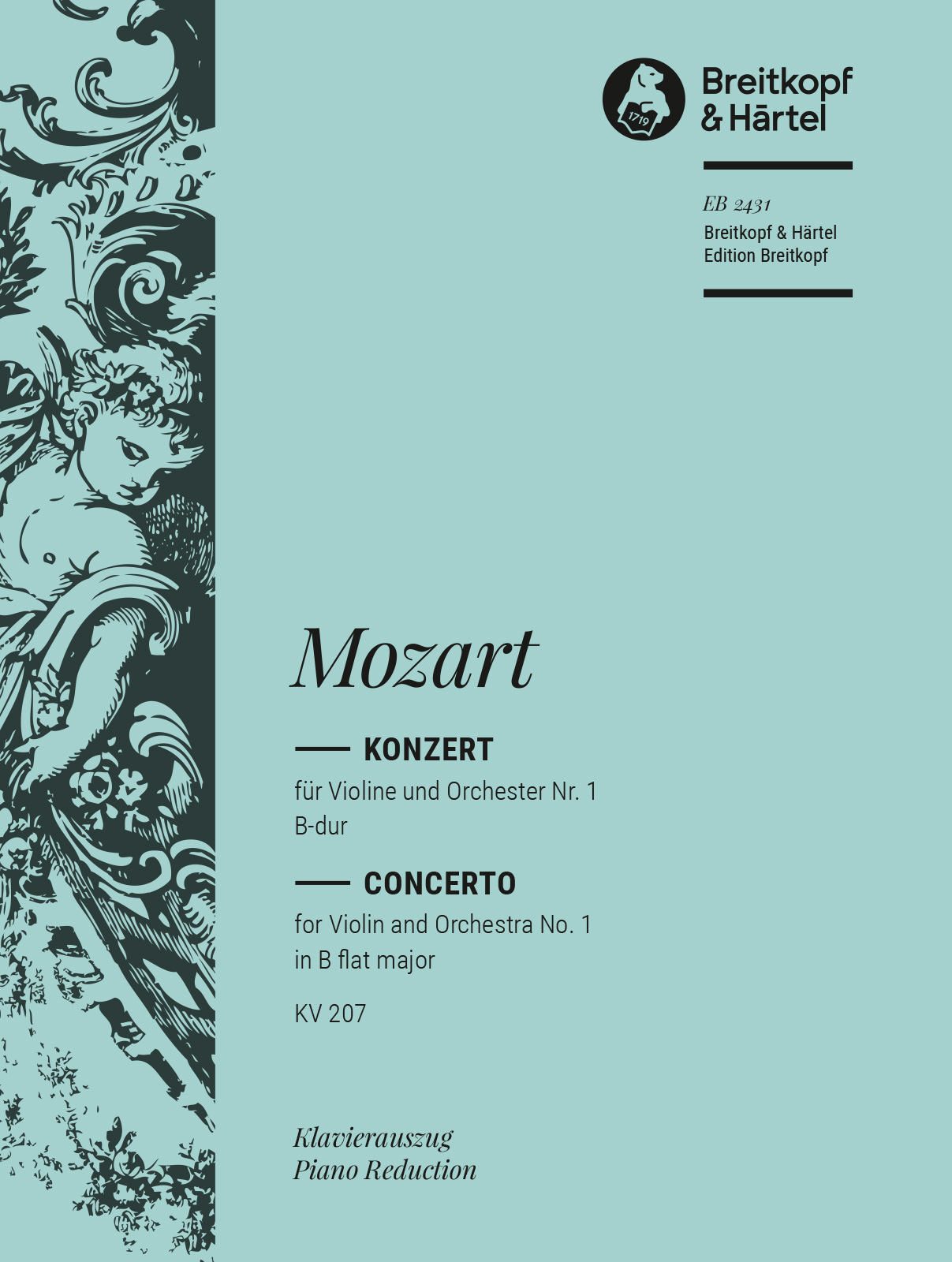EB 2431D - Violin Concerto [No. 1] in B flat major K. 207 - Cover