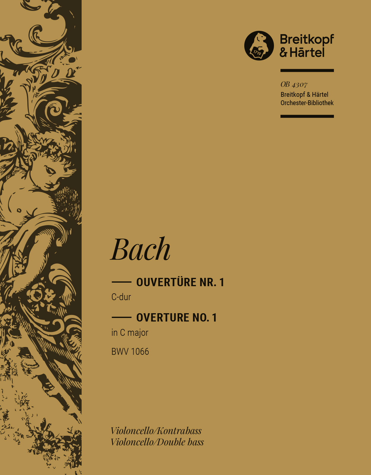 OB 4307-26 - Overture (Suite) No. 1 in C major BWV 1066 - Cover