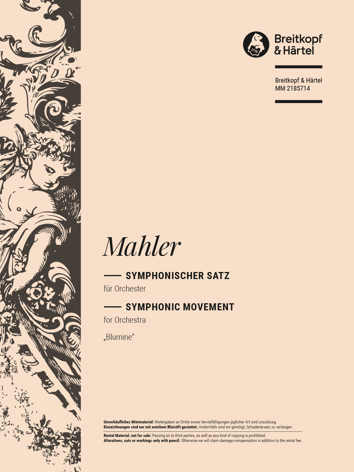 MM 2185714 - Symphonischer Satz „Blumine“ - Cover