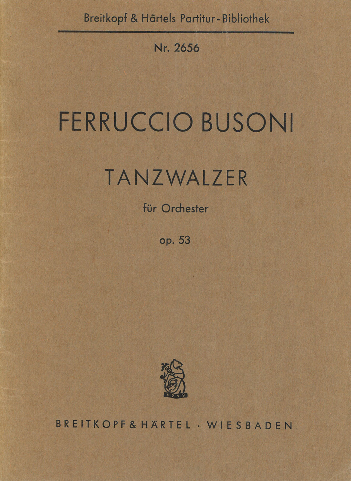 PB 2656 - Tanzwalzer Op. 53 K 288 - Cover