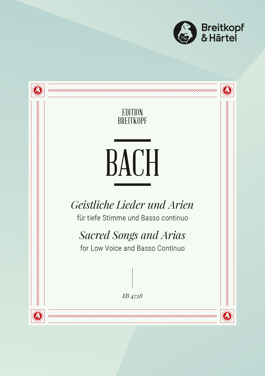 EB 4738 - Geistliche Lieder und Arien - Cover