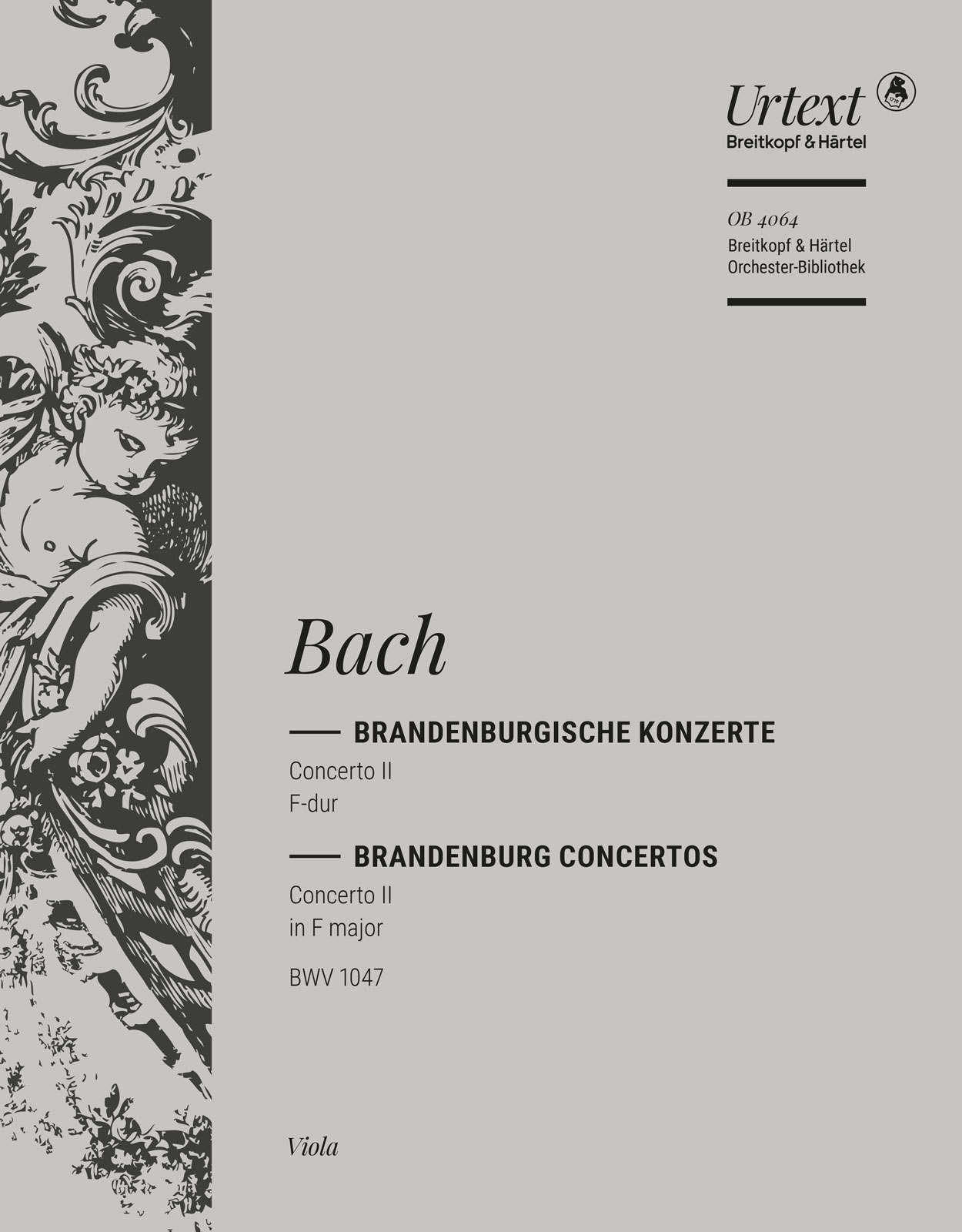 OB 4064-19 - Brandenburg Concerto No. 2 in F major BWV 1047 - Cover