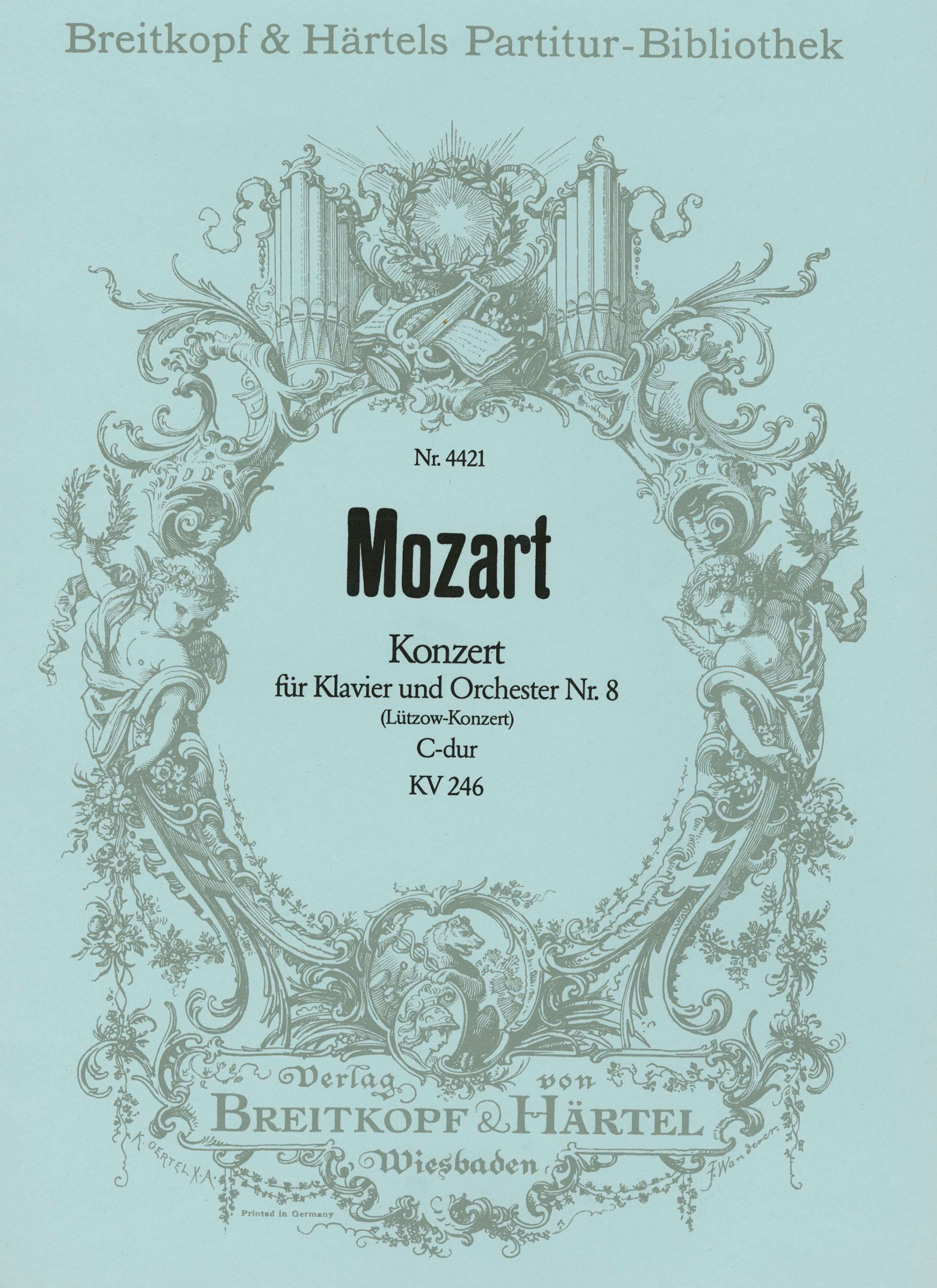 Wolfgang Amadeus Mozart - Klavierkonzert [Nr. 8] C-dur KV 246 - Cover