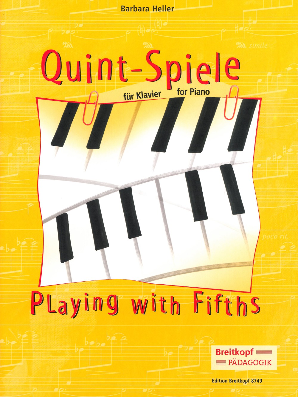 Barbara Heller - Quint-Spiele für Klavier - Cover