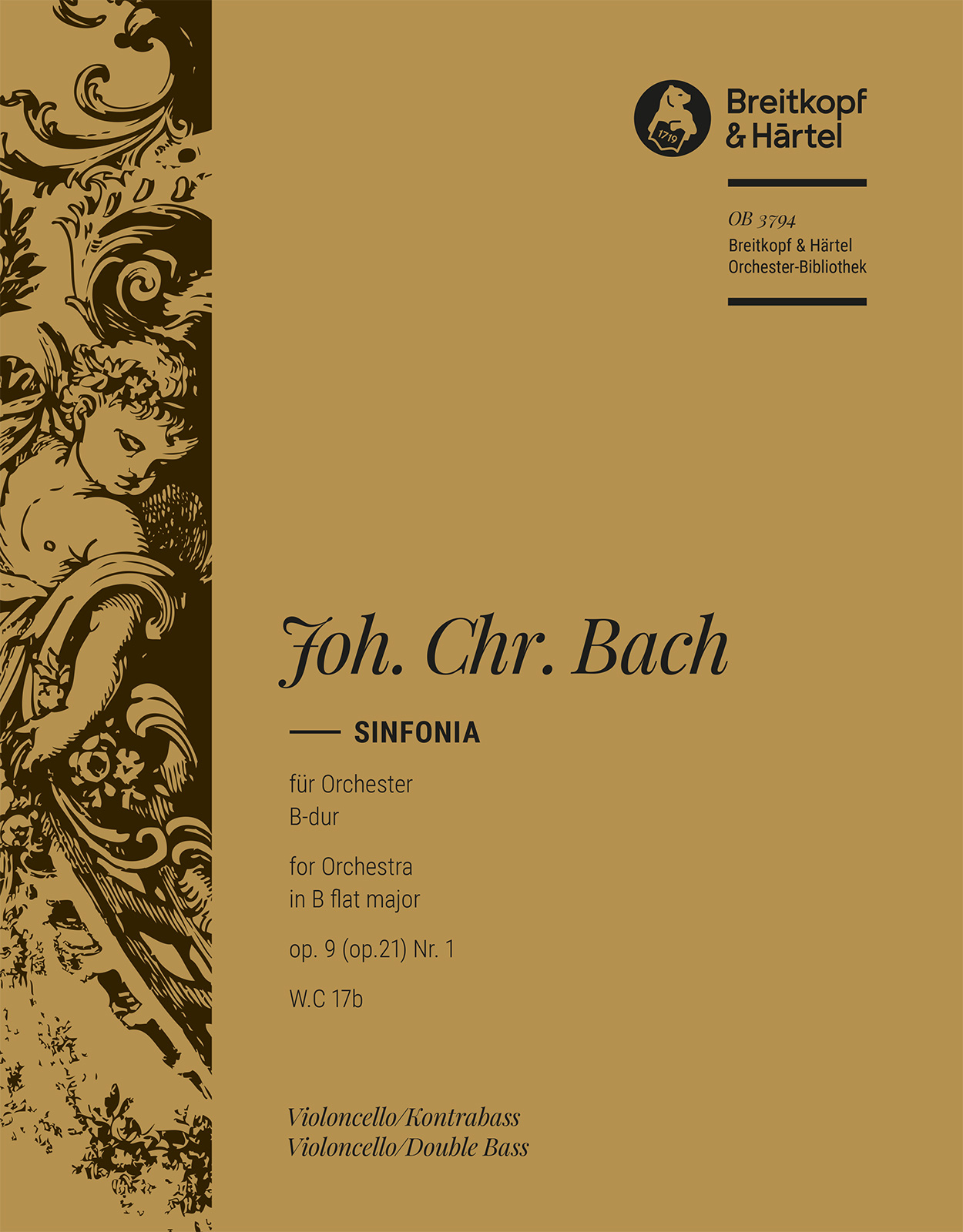 OB 3794-26 - Sinfonia B-dur op. 9 (op. 21) Nr. 1 W. C 17b - Cover