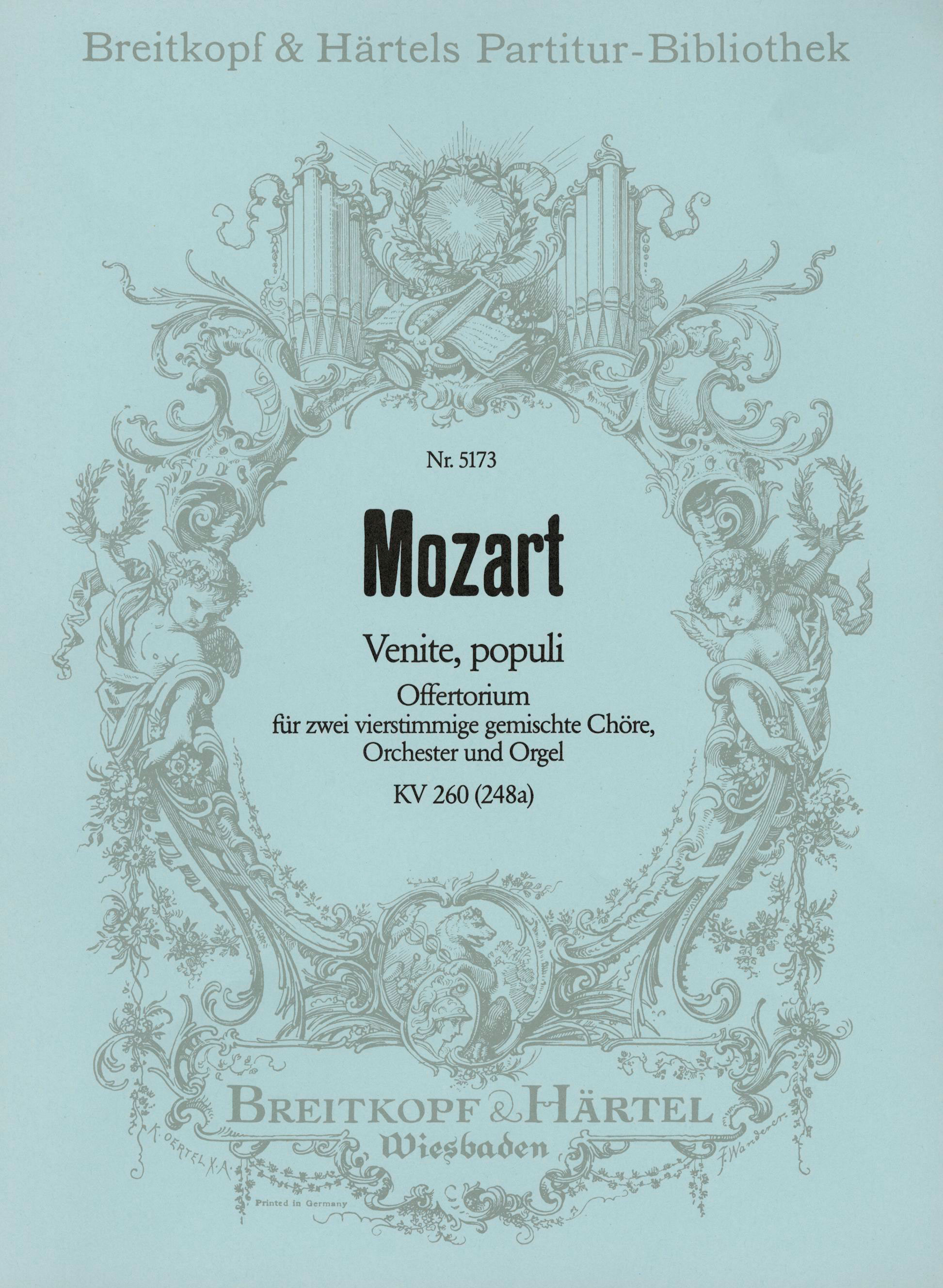 Wolfgang Amadeus Mozart - Venite, populi KV 260 (248a) - Cover
