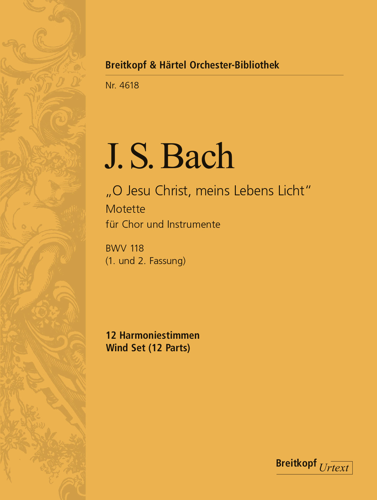 OB 4618-30 - “O Jesu Christ, my Life and Light” BWV 118 - Cover