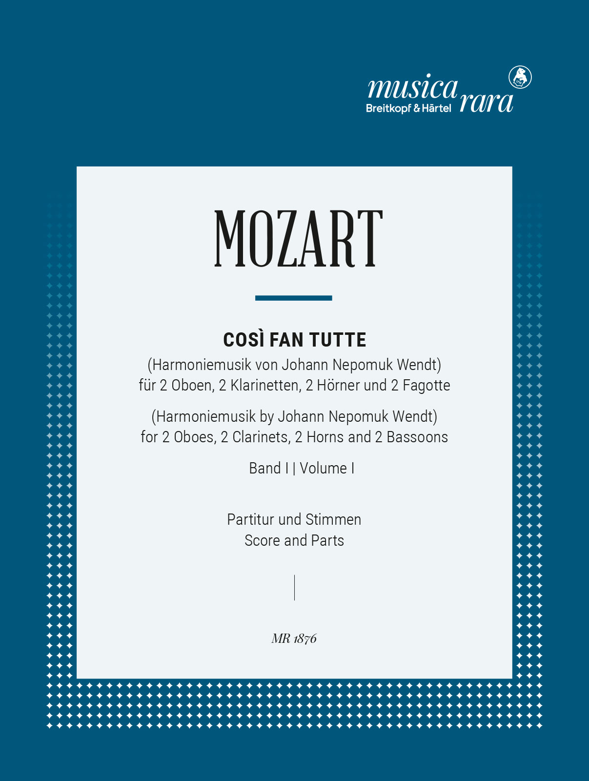 Wolfgang Amadeus Mozart - Così fan tutte KV 588 - Cover