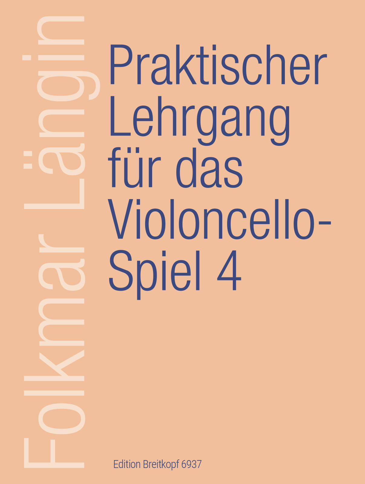 EB 6937 - Praktischer Lehrgang für das Violoncellospiel - Cover