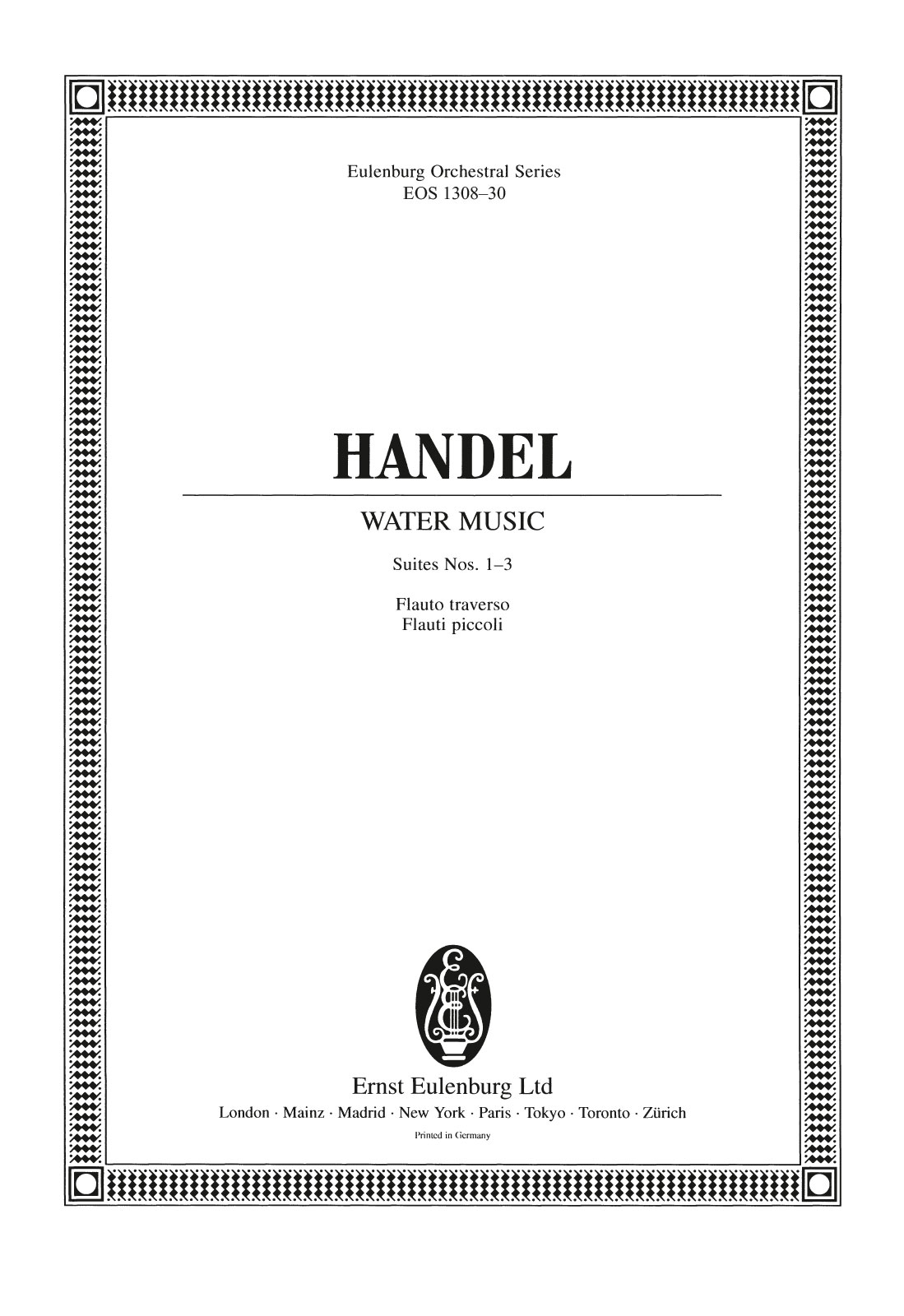 EOS 1308-30 - Wassermusik F-dur HWV 348-350 - Cover