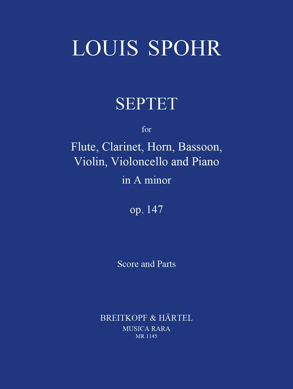 Louis Spohr - Septett a-moll op. 147 - Cover