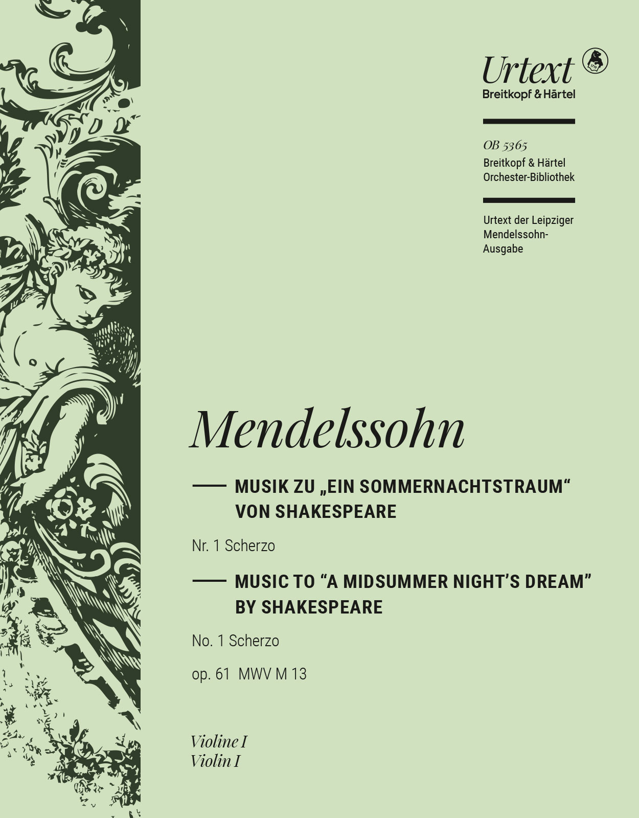 OB 5365-15 - Ein Sommernachtstraum op. 61 MWV M 13 - Cover