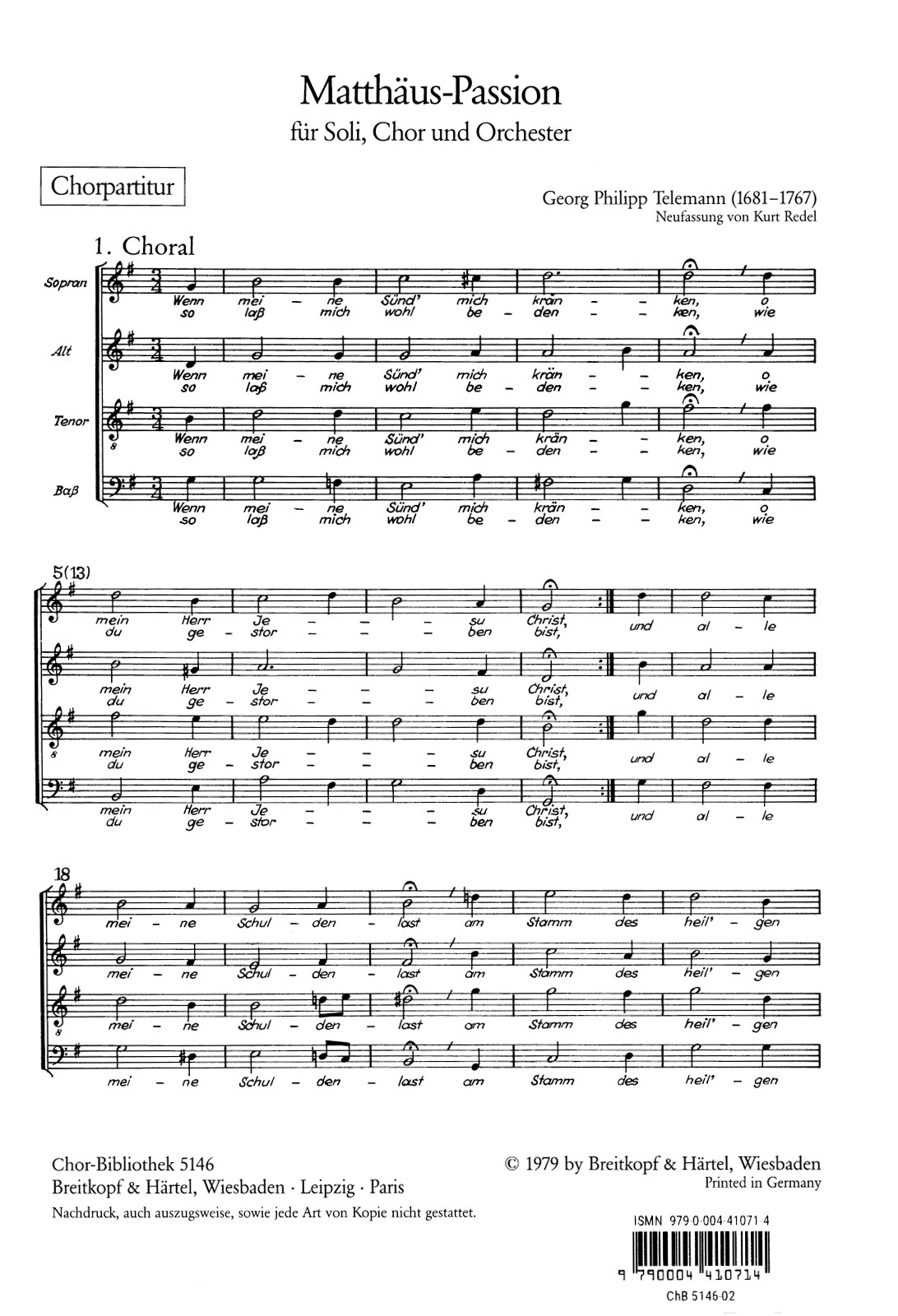 ChB 5146 - Matthäus-Passion - Cover