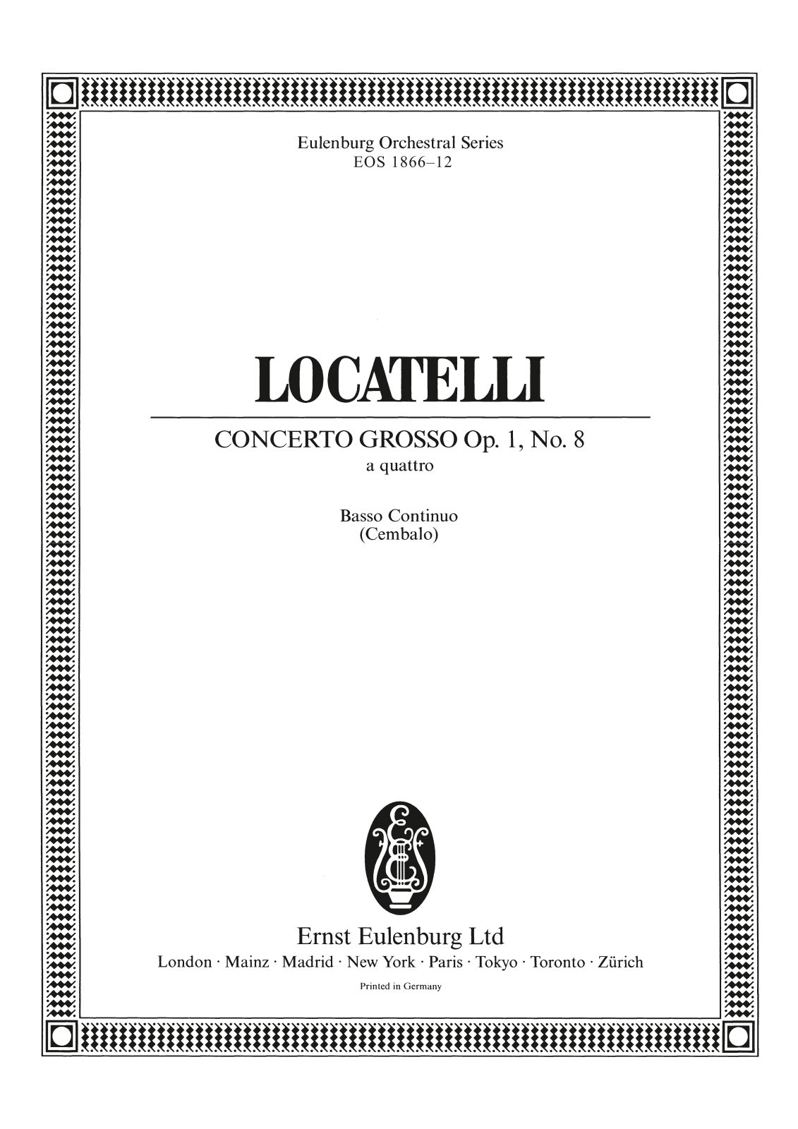 EOS 1866-12 - Concerto grosso „a quattro“ f-moll op. 1/8 - Cover