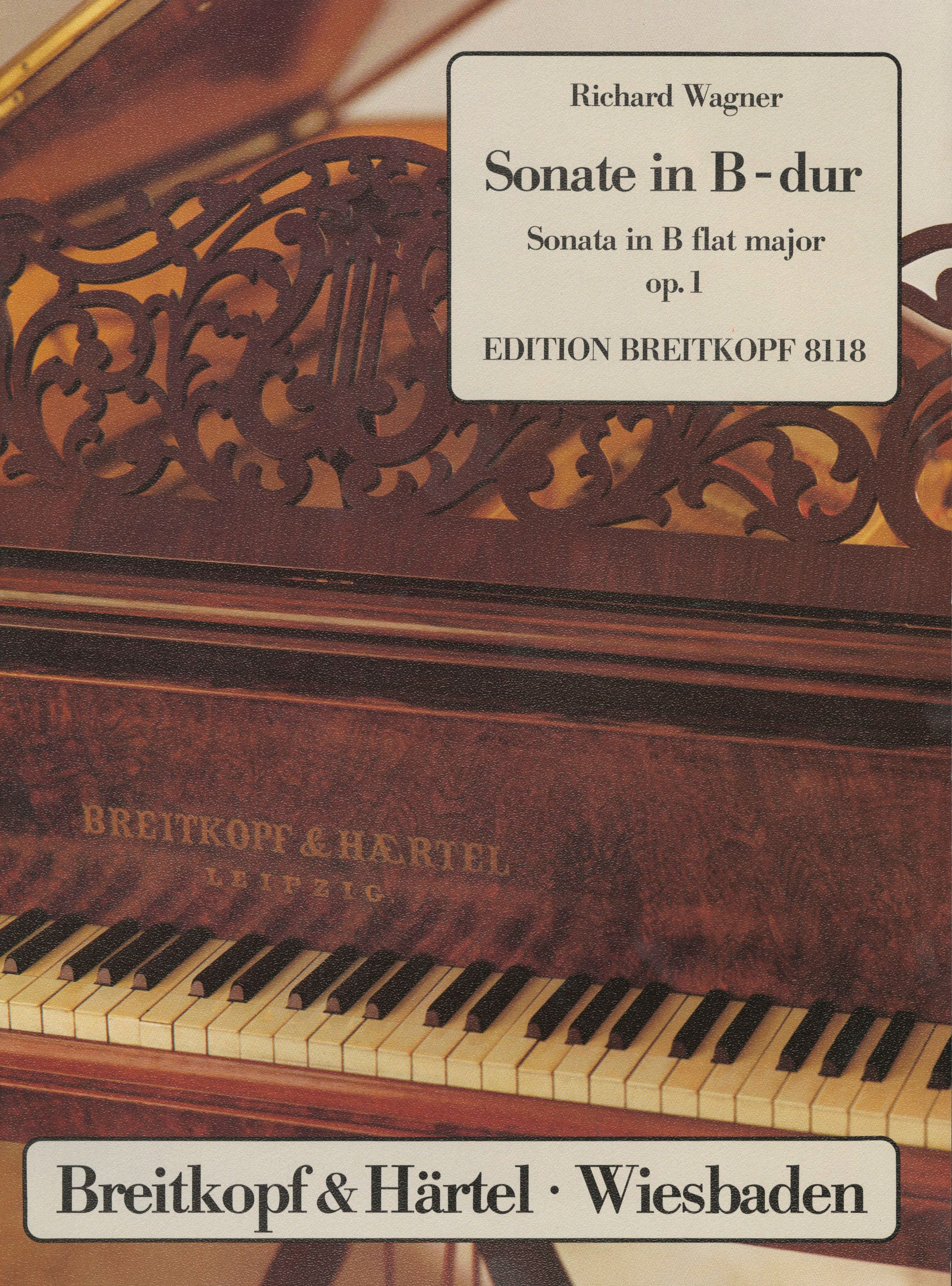 Richard Wagner - Sonata in Bb major Op. 1 - Cover