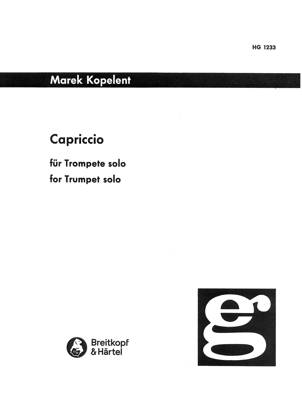 Marek Kopelent - Capriccio - Cover