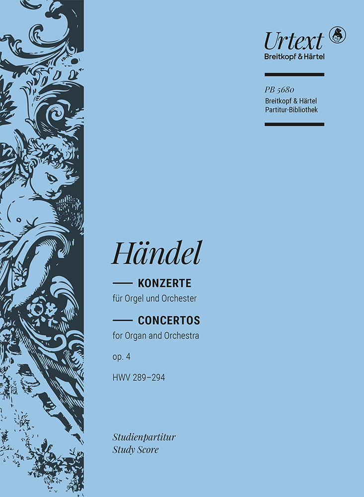 Georg Friedrich Händel - Sämtliche Orgelkonzerte – Studienpartituren - Cover