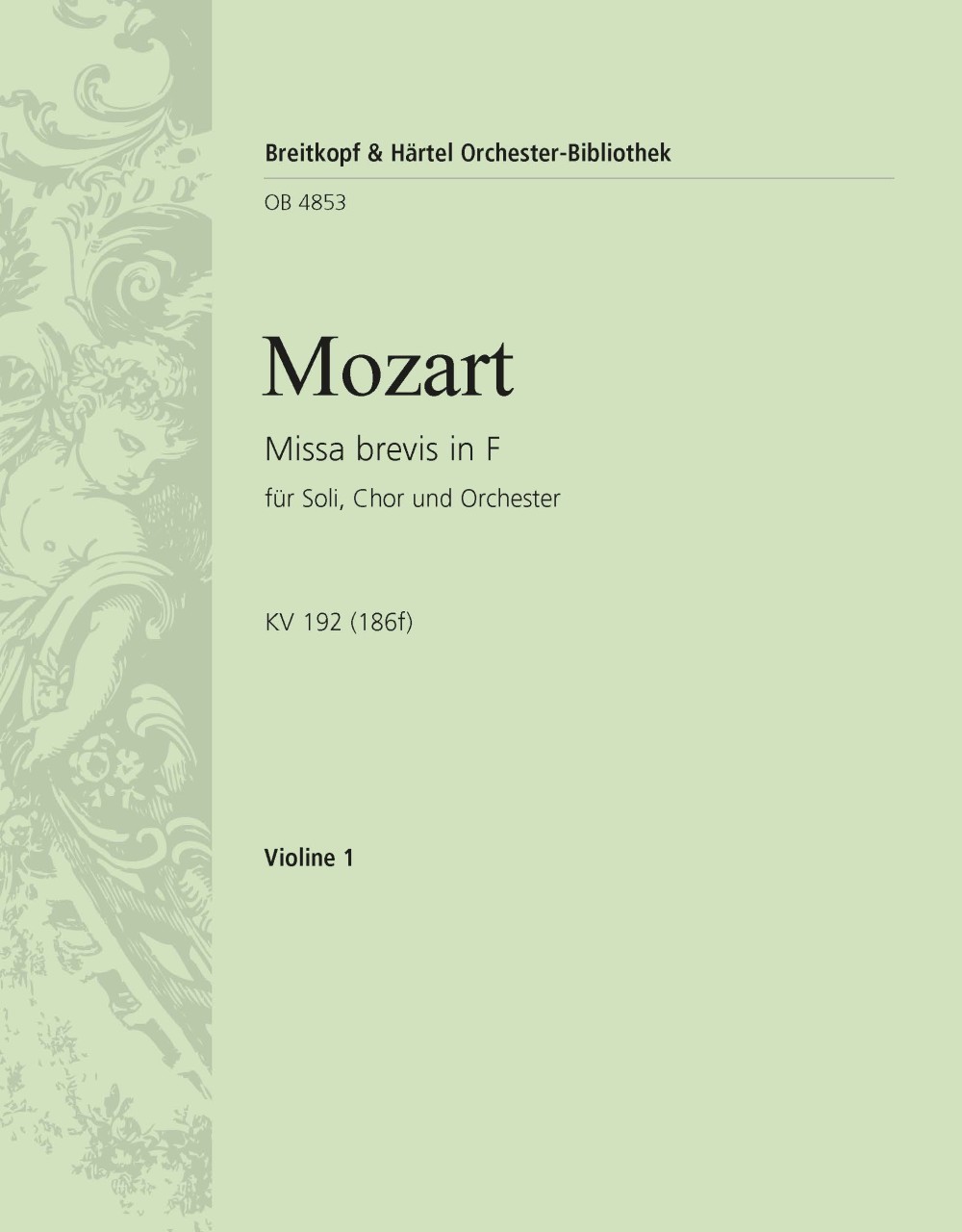 OB 4853-15 - Missa brevis in F K. 192 (186f) - Cover