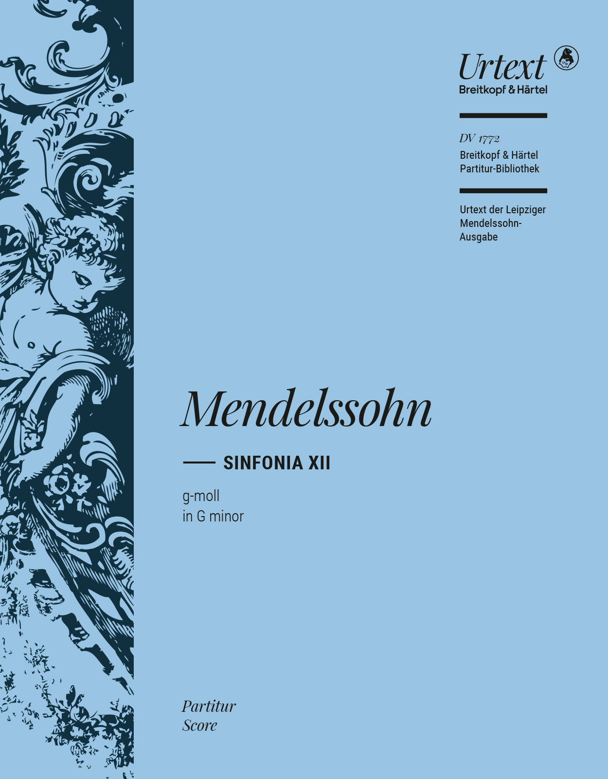 DV 1772D - Sinfonia XII g-moll MWV N 12 - Cover