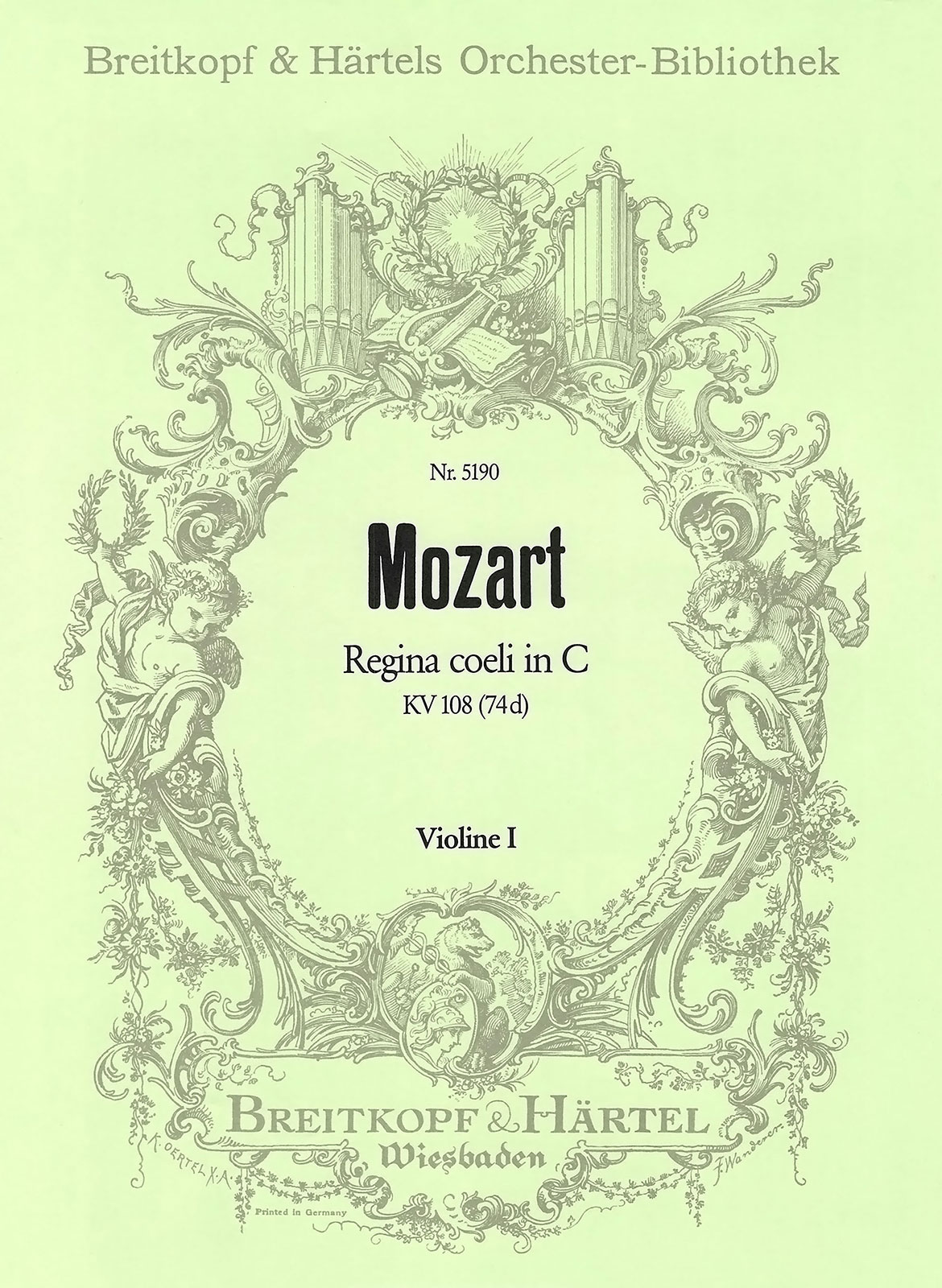 OB 5190-15 - Regina coeli in C KV 108 (74d) - Cover