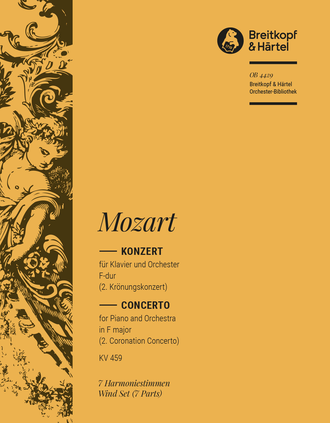 OB 4429-30 - Klavierkonzert [Nr. 19] F-dur KV 459 - Cover