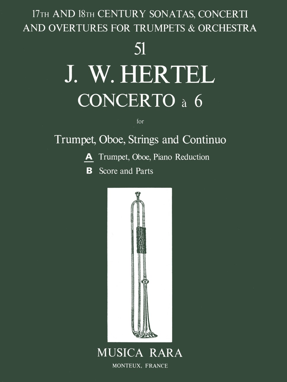 Johann Wilhelm Hertel - Concerto a 6 - Cover