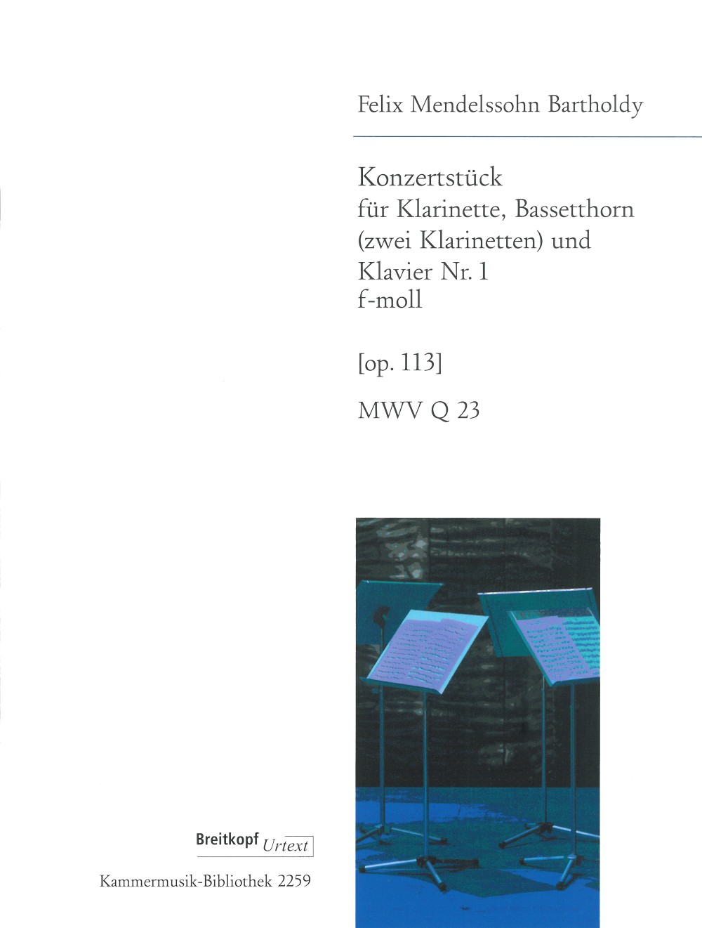 KM 2259 - Konzertstück Nr. 1 f-moll [op. 113] MWV Q 23 - Cover